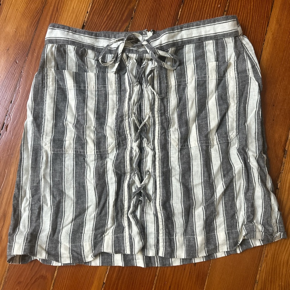 Madewell linen mini skirt
